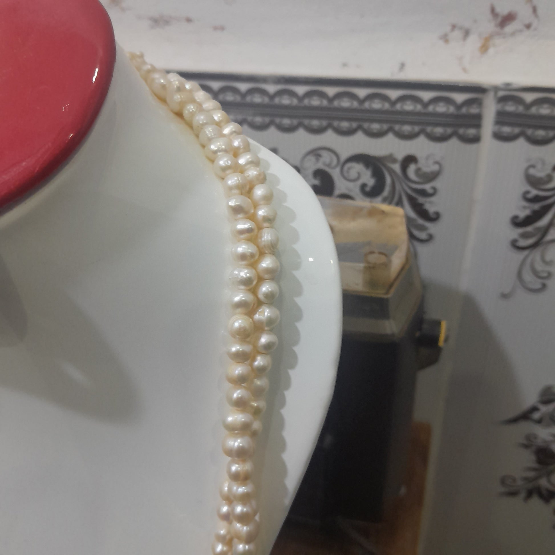 عقد من لؤلؤ طبيعي مزدوج