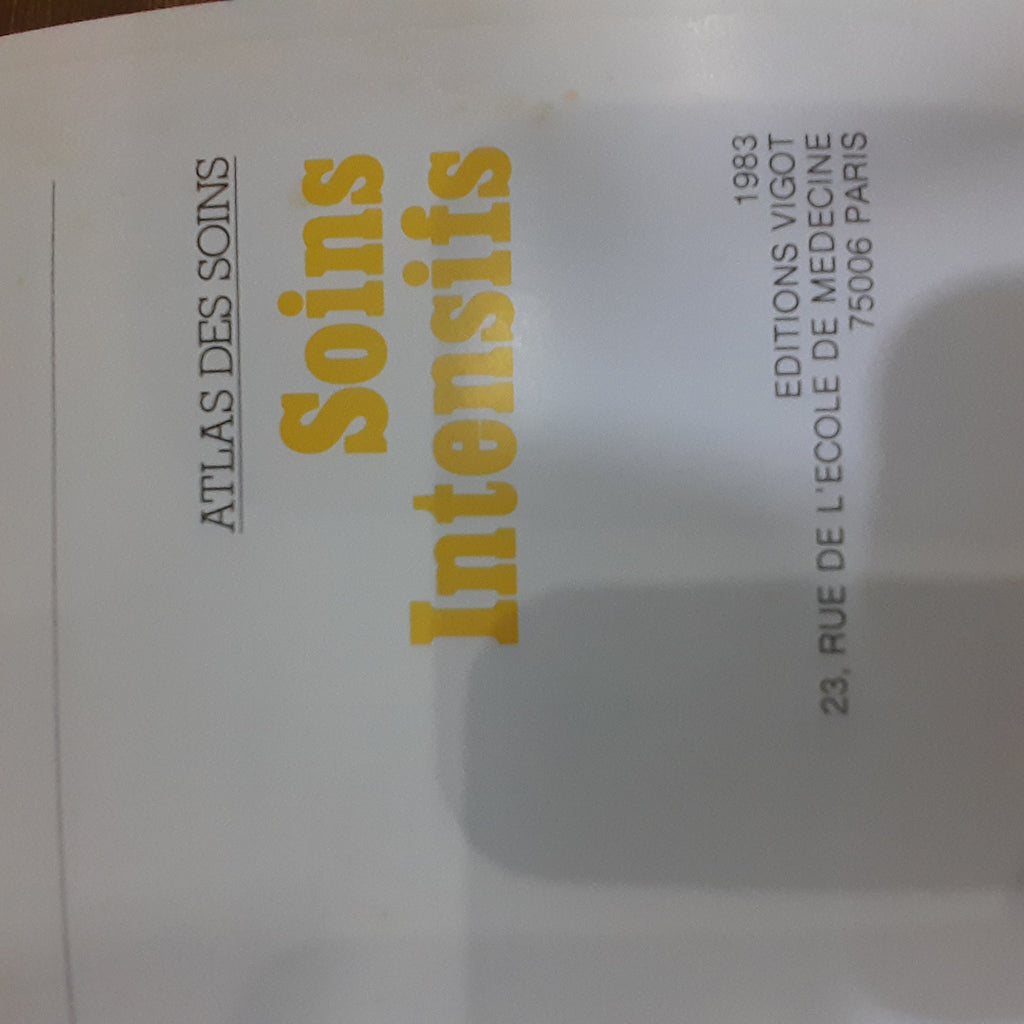 كتاب "Atlas des Soins Intensifs" – مرجع شامل في العناية المركزة