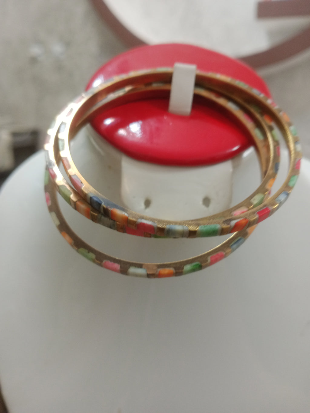 اساور تحفة من نحاس اصفر حر قطره 7 سم