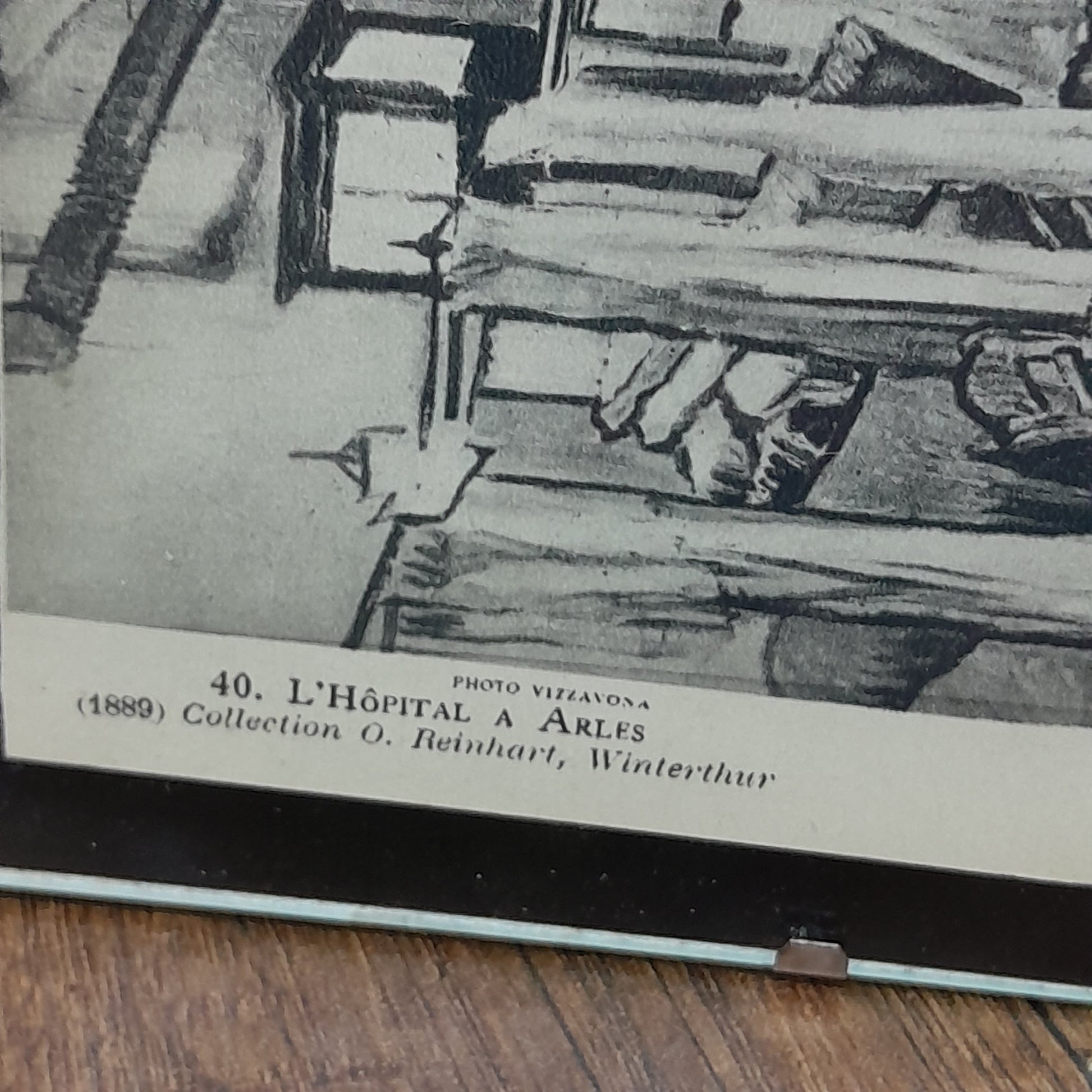 لوحة لجناح في المستشفى بأرل - نسخة بالأبيض والأسود Ward in the Hospital in Arles - Black and White Version