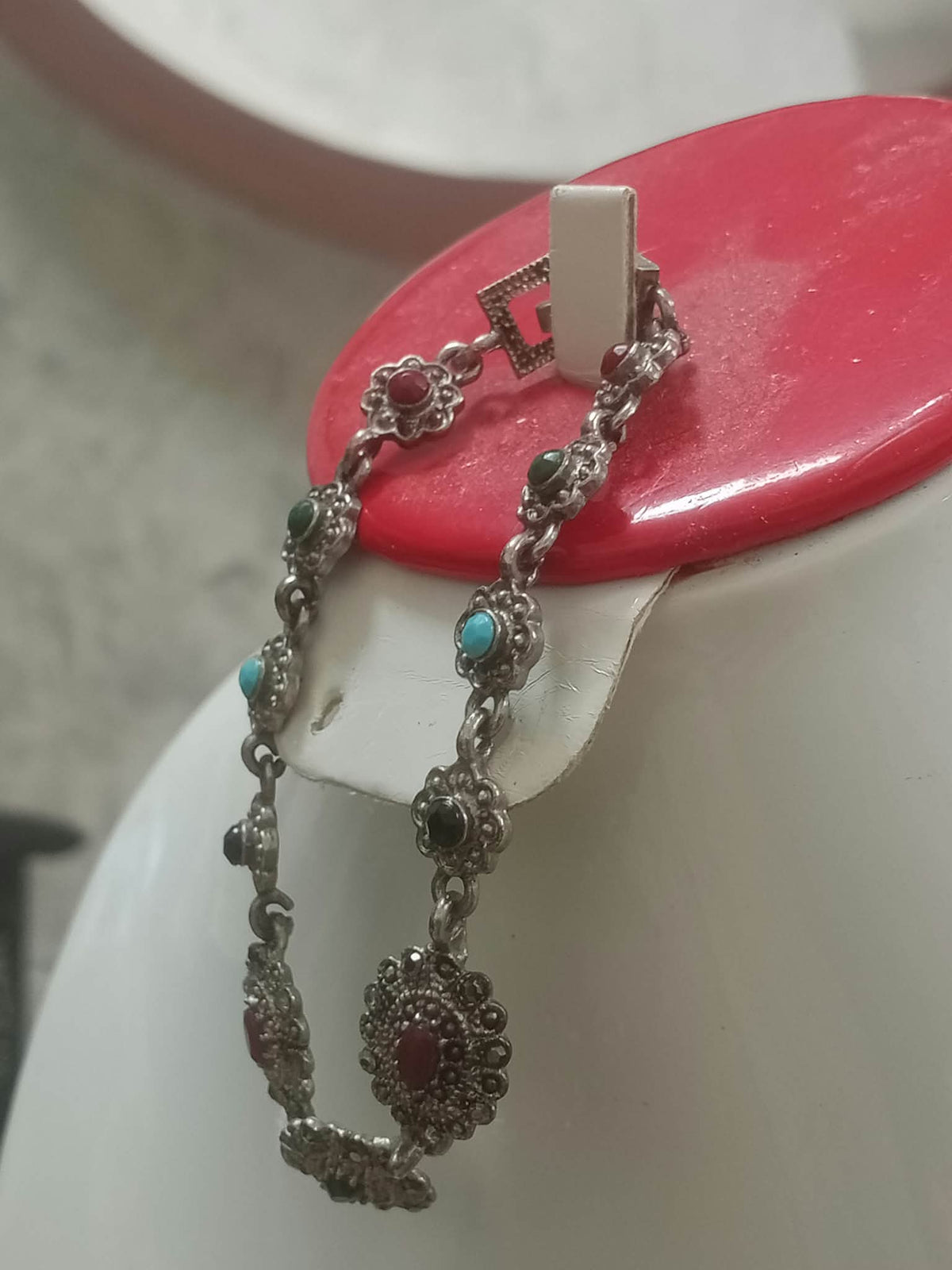 سوار تحفة مطلي بالفضة