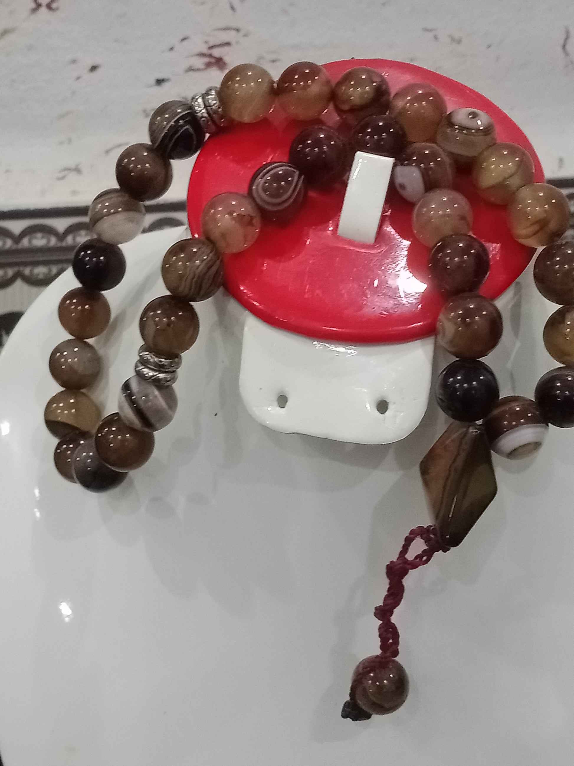 سبحة تحفة من احجار عقيق سليماني