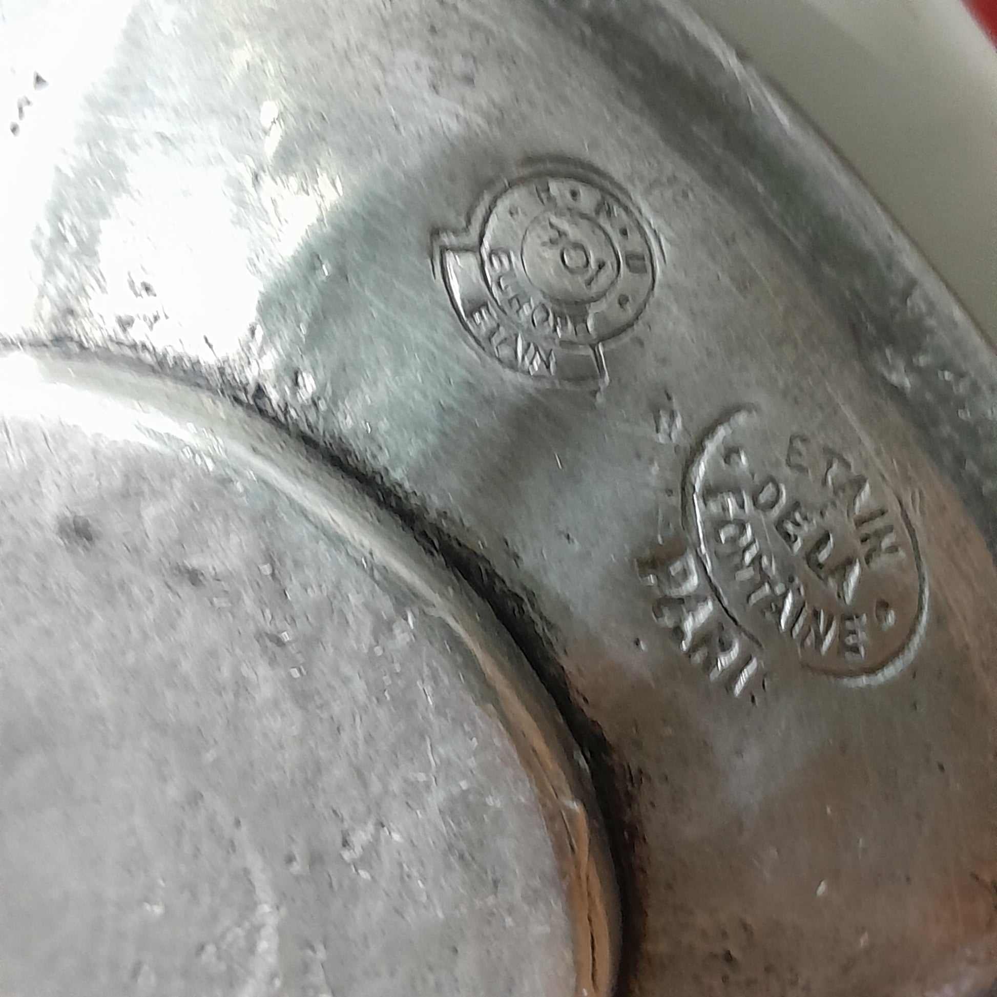 ancienne Coupelle Etain de la Fontaine Paris 7 cm