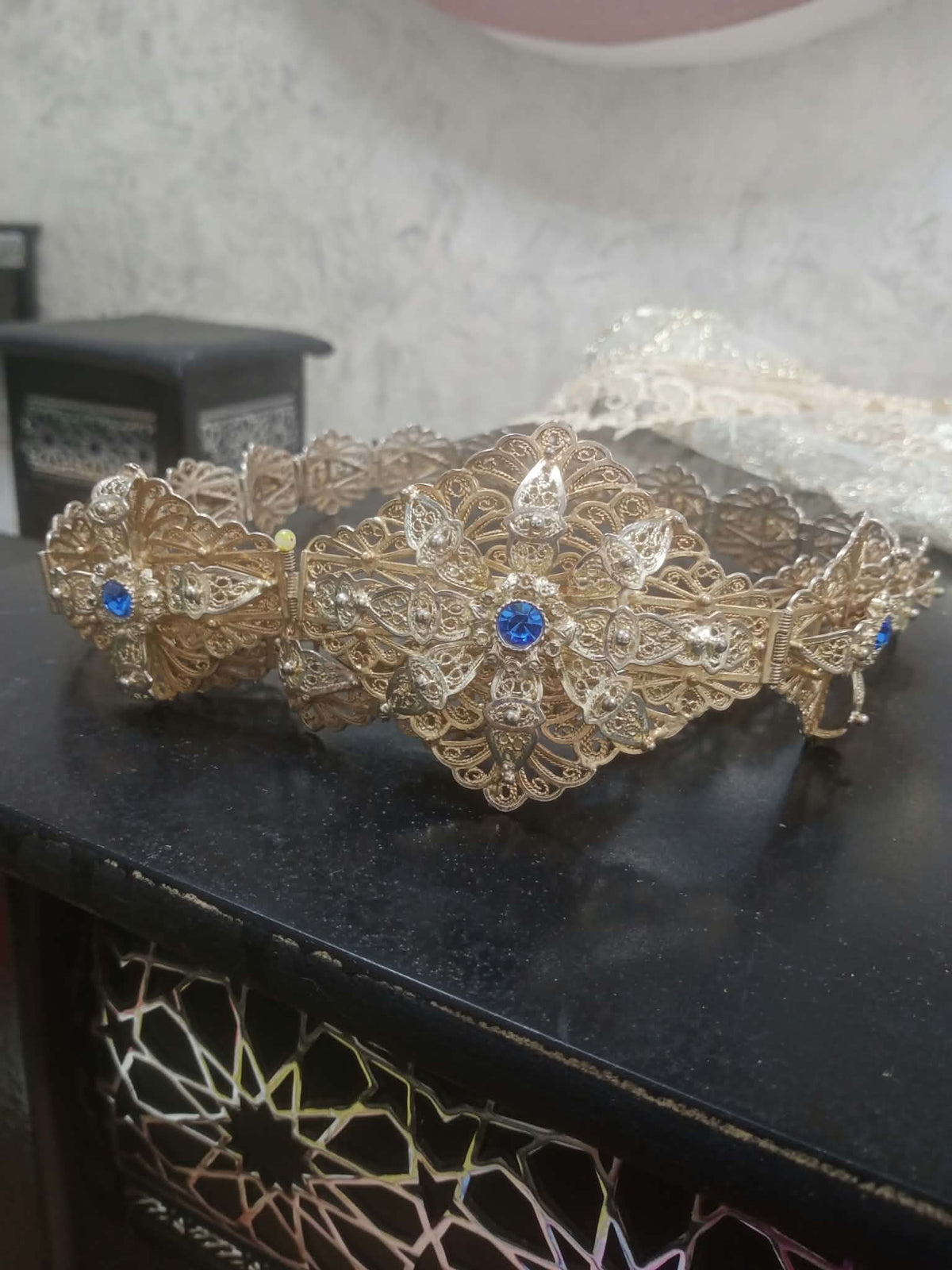 حزامة قديمة تحفة من نحاس طول 90 سم