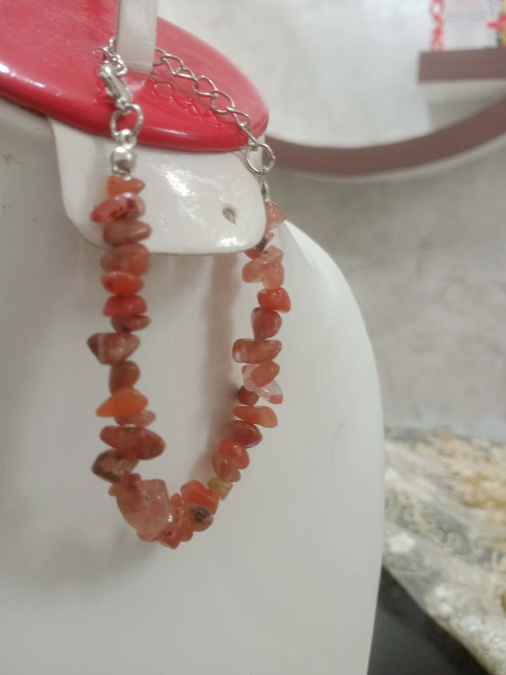 سوار من أحجار عقيق طبيعي