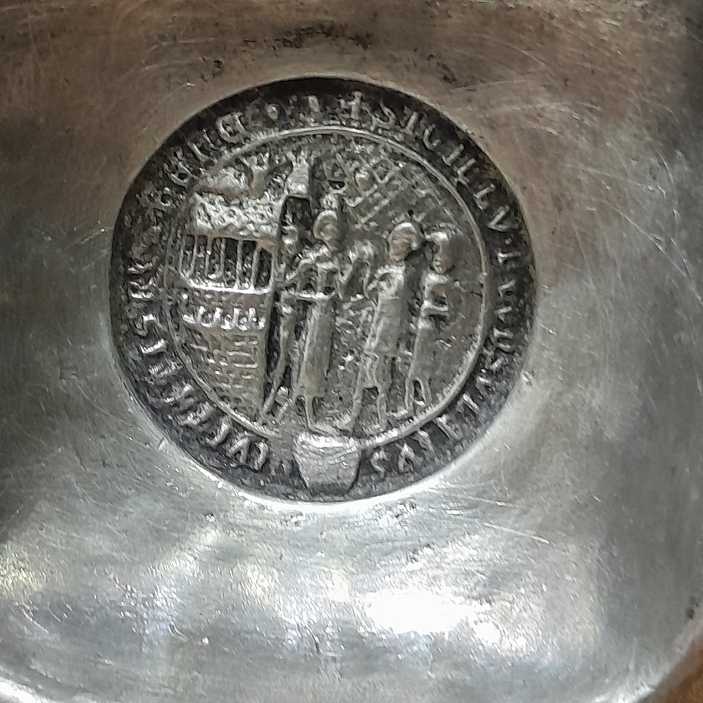 ancienne Coupelle Etain de la Fontaine Paris 7 cm
