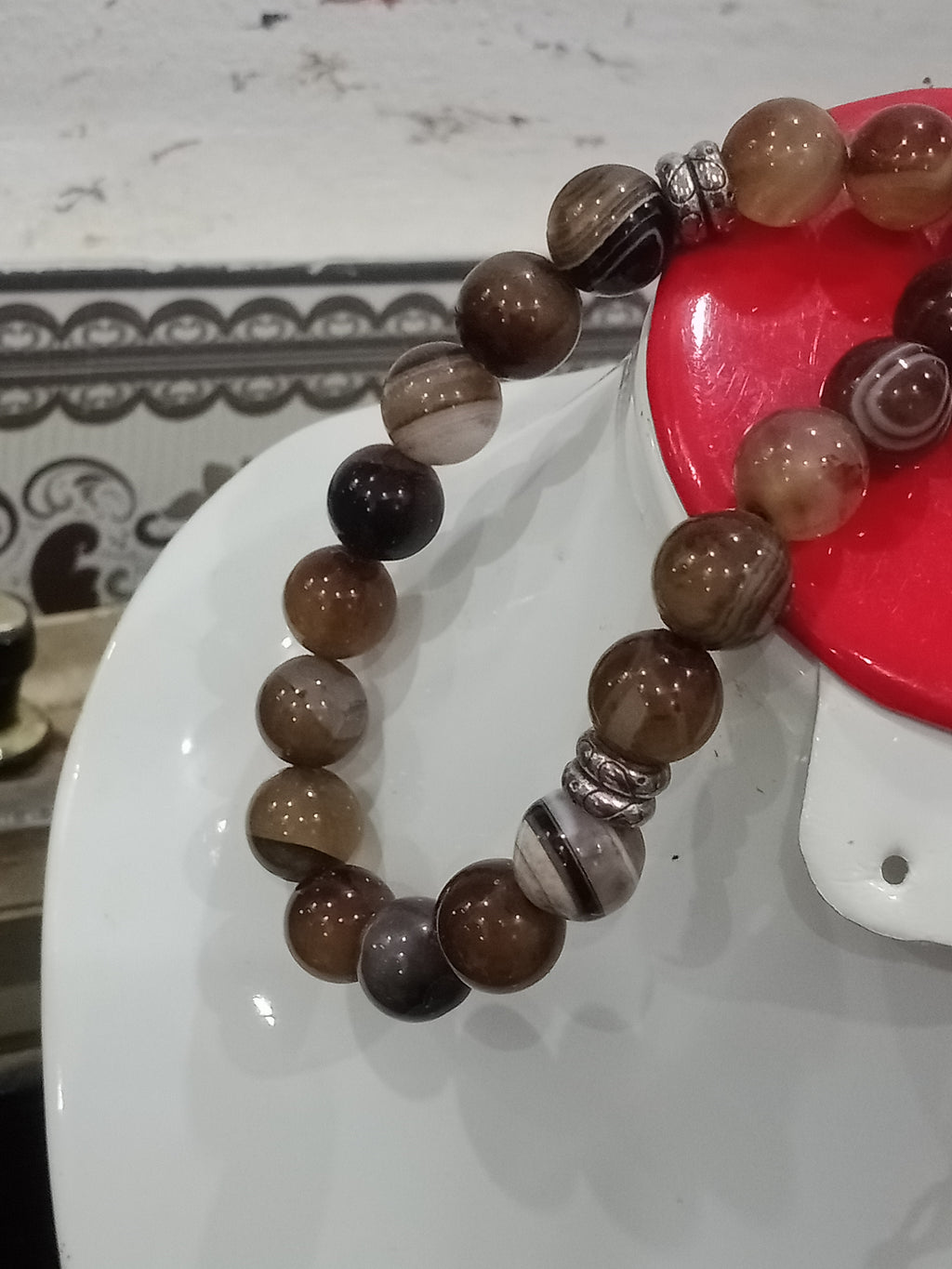 سبحة تحفة من احجار عقيق سليماني